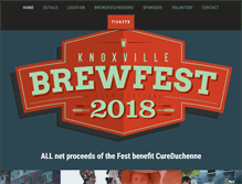 Tablet Screenshot of knoxvillebrewfest.com